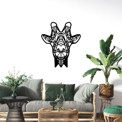 Geometrische Dieren Giraffe Black houten cadeau decoratie relatiegeschenk van WoodWideCities