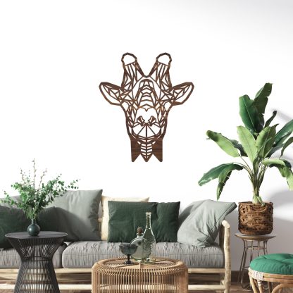 Geometrische Dieren Giraffe Noten houten cadeau decoratie relatiegeschenk van WoodWideCities