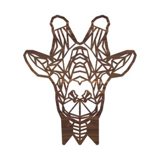 Geometrische Dieren Giraffe Noten houten cadeau decoratie relatiegeschenk van WoodWideCities