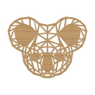 Geometrische Dieren Koala Bamboe houten cadeau decoratie relatiegeschenk van WoodWideCities