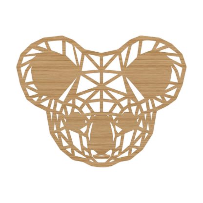 Geometrische Dieren Koala Bamboe houten cadeau decoratie relatiegeschenk van WoodWideCities