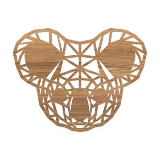 Geometrische Dieren Koala Eiken houten cadeau decoratie relatiegeschenk van WoodWideCities