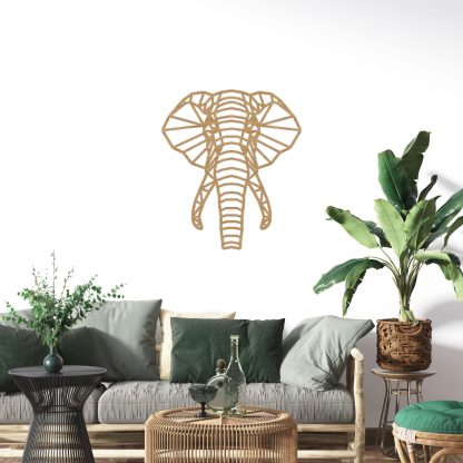 Geometrische Dieren Olifant Bamboe houten cadeau decoratie relatiegeschenk van WoodWideCities