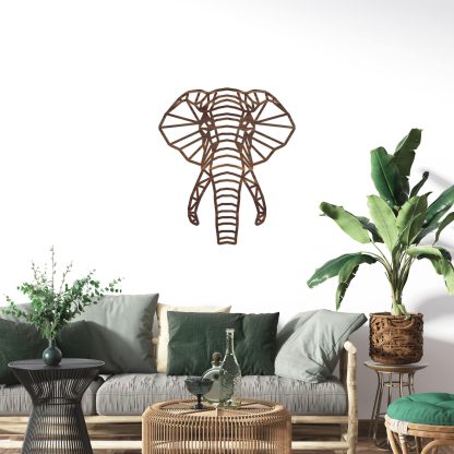 Geometrische Dieren Olifant Noten houten cadeau decoratie relatiegeschenk van WoodWideCities