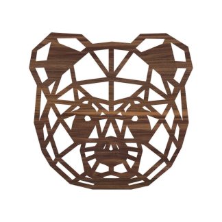 Geometrische Dieren Panda Noten houten cadeau decoratie relatiegeschenk van WoodWideCities