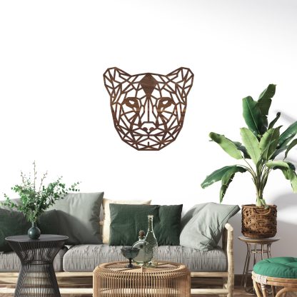 Geometrische Dieren Panter Noten houten cadeau decoratie relatiegeschenk van WoodWideCities