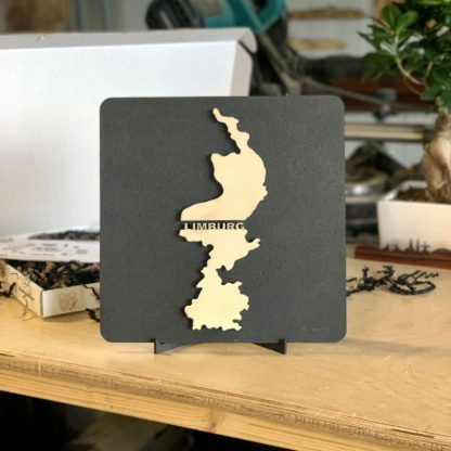 Provincie Limburg Black houten cadeau decoratie relatiegeschenk van WoodWideCities