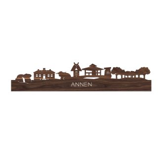 Skyline Annen Noten houten cadeau decoratie relatiegeschenk van WoodWideCities