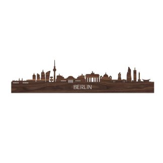 Skyline Berlijn Noten houten cadeau decoratie relatiegeschenk van WoodWideCities