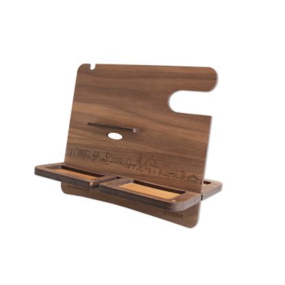 Skyline Desk Organizer Beverwijk houten cadeau decoratie relatiegeschenk van WoodWideCities