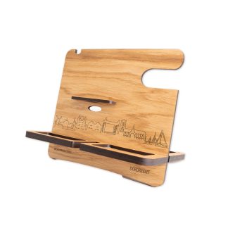 Skyline Desk Organizer Dordrecht Eiken houten cadeau decoratie relatiegeschenk van WoodWideCities