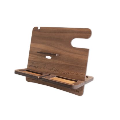 Skyline Desk Organizer Heemstede houten cadeau decoratie relatiegeschenk van WoodWideCities