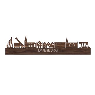 Skyline Doesburg Noten houten cadeau decoratie relatiegeschenk van WoodWideCities