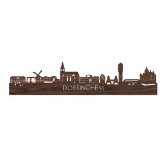 Skyline Doetinchem Noten houten cadeau decoratie relatiegeschenk van WoodWideCities