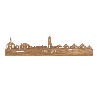 Skyline Eemnes Eiken houten cadeau decoratie relatiegeschenk van WoodWideCities