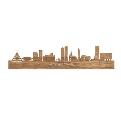 Skyline Eindhoven Eiken houten cadeau decoratie relatiegeschenk van WoodWideCities