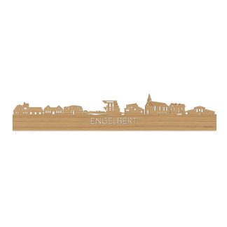 Skyline Engelbert Bamboe houten cadeau decoratie relatiegeschenk van WoodWideCities