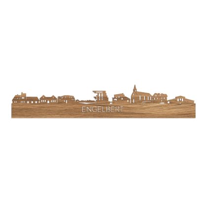 Skyline Engelbert Eiken houten cadeau decoratie relatiegeschenk van WoodWideCities