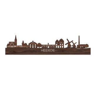 Skyline Heerde Noten houten cadeau decoratie relatiegeschenk van WoodWideCities