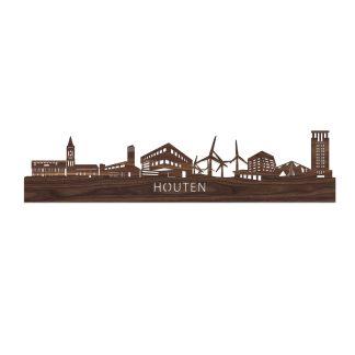 Skyline Houten Noten houten cadeau decoratie relatiegeschenk van WoodWideCities