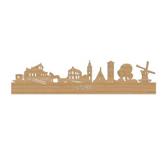 Skyline Joure Bamboe houten cadeau decoratie relatiegeschenk van WoodWideCities