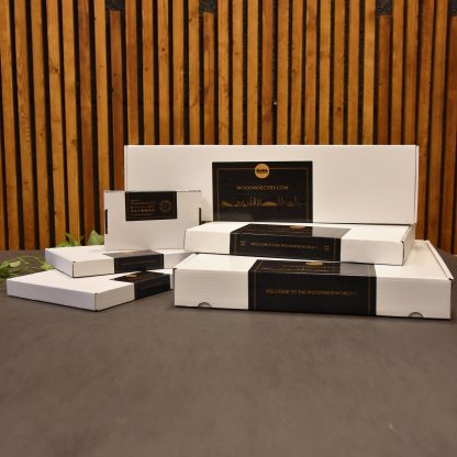 Skyline Klok Aalsmeer Black houten cadeau decoratie relatiegeschenk van WoodWideCities