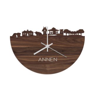 Skyline Klok Annen Noten houten cadeau wanddecoratie relatiegeschenk van WoodWideCities