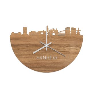 Skyline Klok Arnhem Eiken Eiken  houten cadeau wanddecoratie relatiegeschenk van WoodWideCities