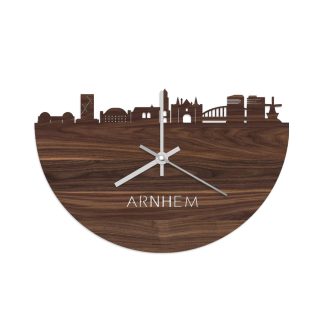 Skyline Klok Arnhem Noten Noten  houten cadeau wanddecoratie relatiegeschenk van WoodWideCities