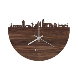 Skyline Klok Oss Noten houten cadeau wanddecoratie relatiegeschenk van WoodWideCities